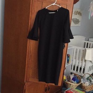 Pink blush maternity dress